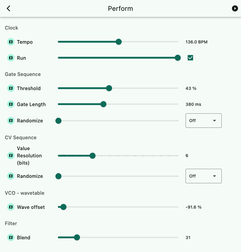 perform screen