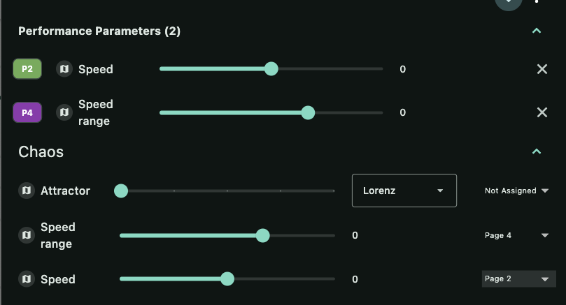 Performance page dropdown in algorithm editor