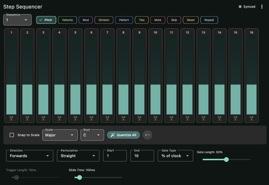 Step Sequencer main view